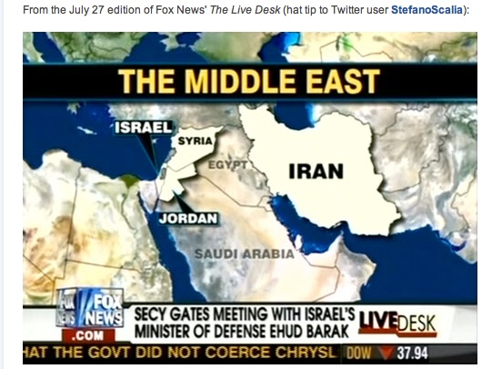 Bad Middle East map