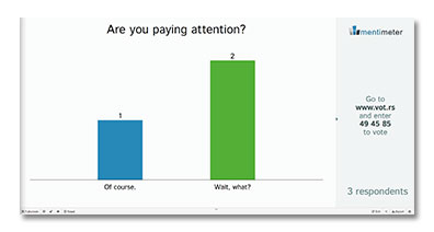 Mentimeter results