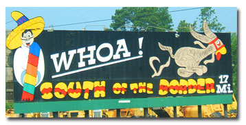 South of the Border billboard
