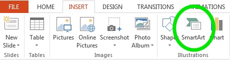 Insert SmartArt