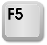 Keyboard key: F5