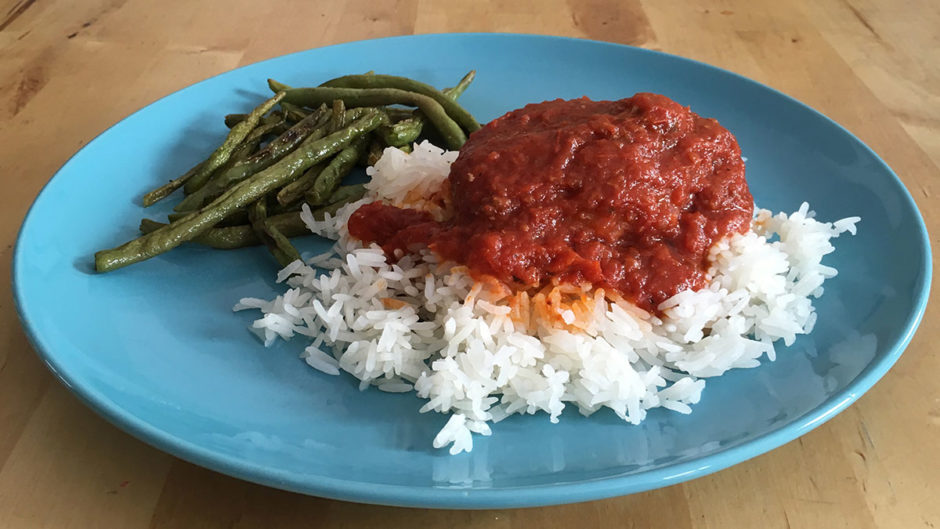 Photo of dinner on plate