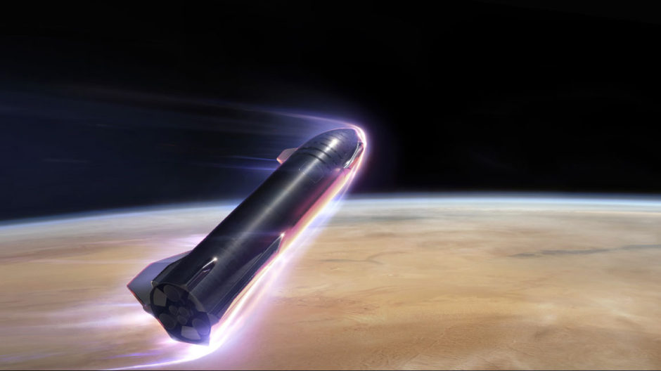 Image of Starship from SpaceX.com