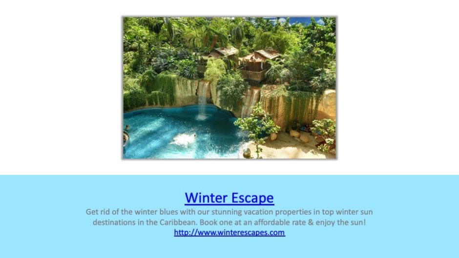 Before: Winter Escape slide