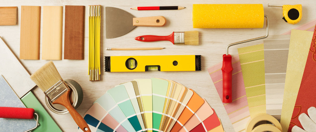 Photo of painting and decorating tools